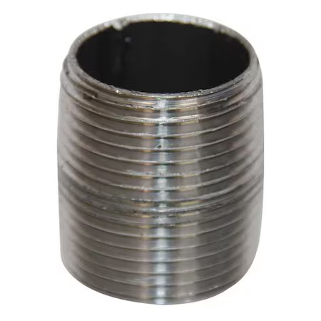 4″ Close Black Pipe Nipple Sch 40, 2Wv79