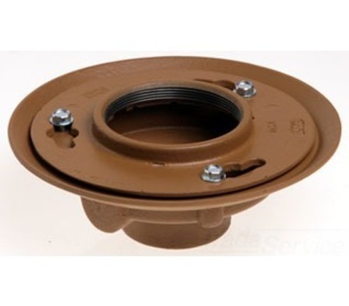 JAY R SMITH 2005LXH03-B06NB-P050 Floor Drain 3×9″ Cast Iron No-Hub 1/2″ Trap