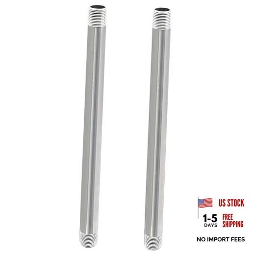 Stainless Steel Pipe, 304 Pipe Nipple Fits Standard 3/4 Inch 3/4″ x 16″