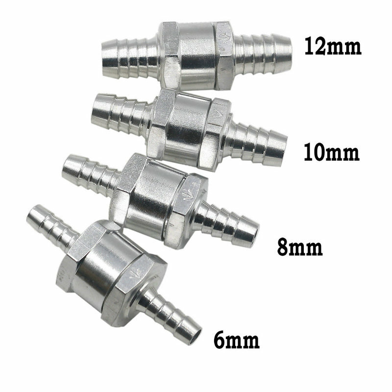 Non Return Valve One Way Inline 6mm 8mm 10mm Fuel Air Water Pipe Tube Hose New