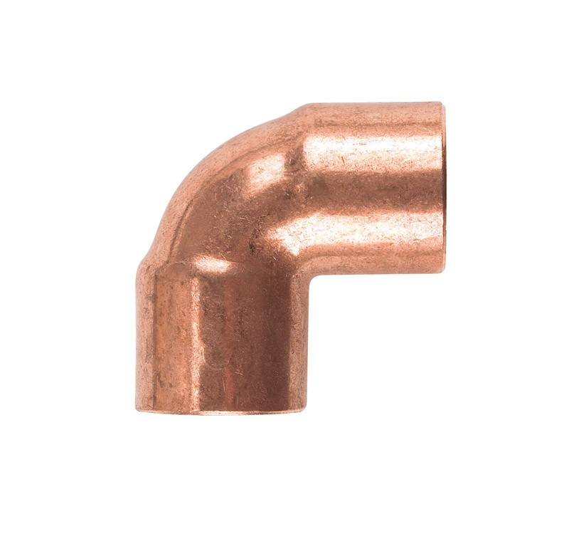Mueller Streamline W 01634P10 Copper 90 Degree Elbow 3/4 x 3/4 Sweat Dia. in.