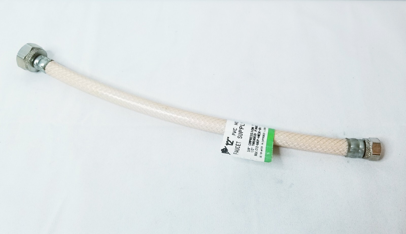 9 Pack Faucet Water Supply Hose PVC 3/8″ Compression 1/2″ Threaded Female Pipe
