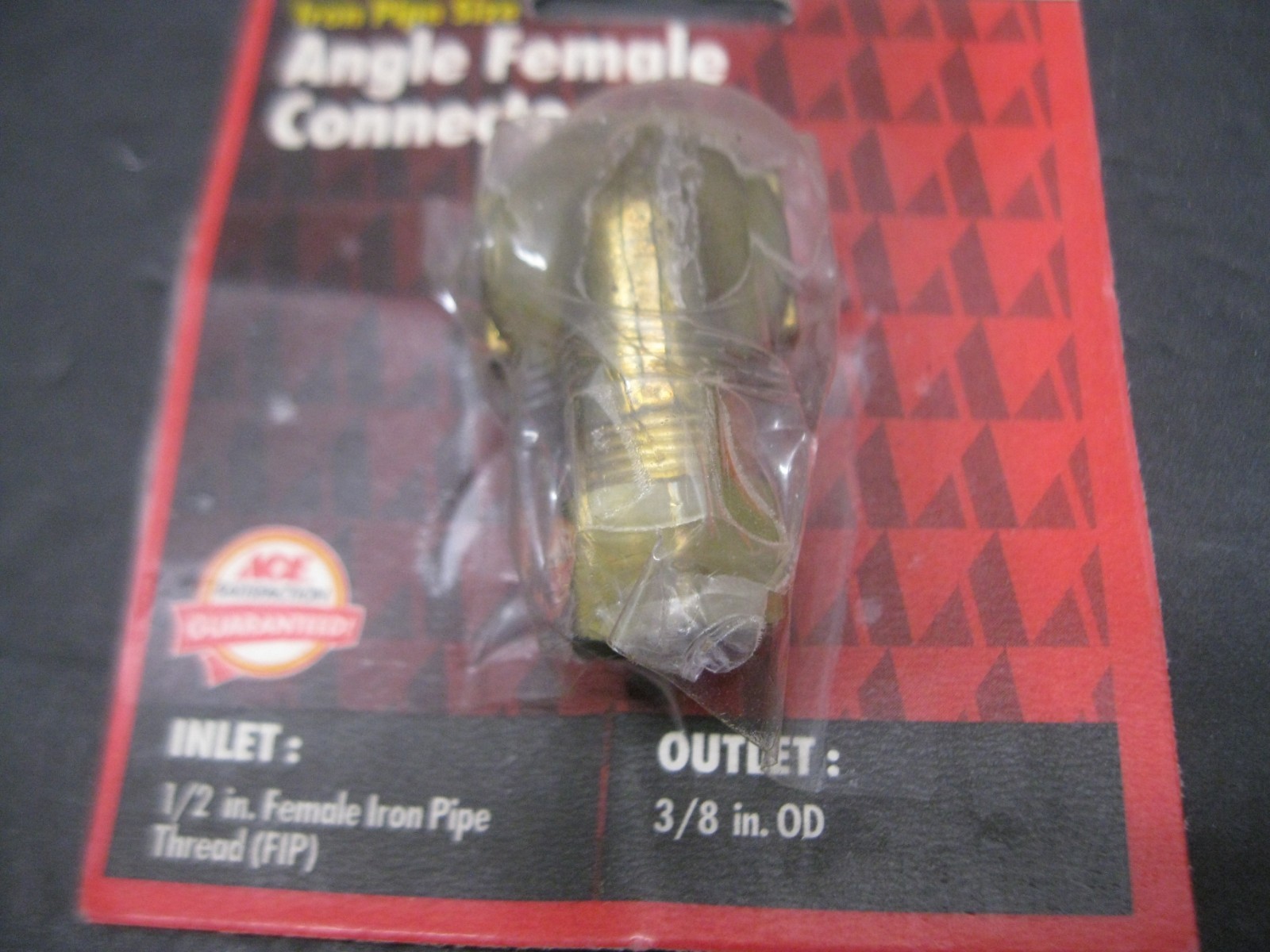 Lot of 4 Ace 40324 Iron Pipe Size Angle Female Connector 1/2in FIP 3/8 in OD NOS