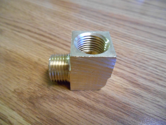 Brass Pipe 90 Deg Street Elbow Fitting ½” NPT male and ½” NPT female by Anderson