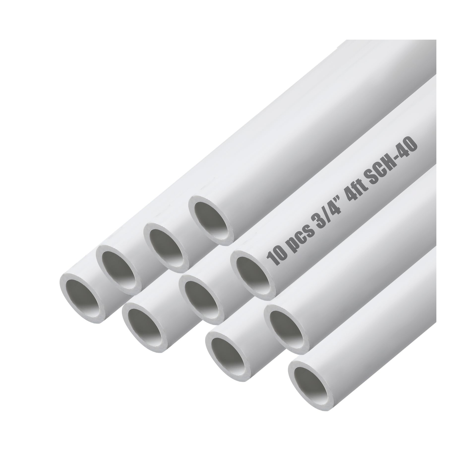 Sasylvia 10 Pcs Length PVC Pipe White DIY PVC Projects Sch40 Furniture Grade …