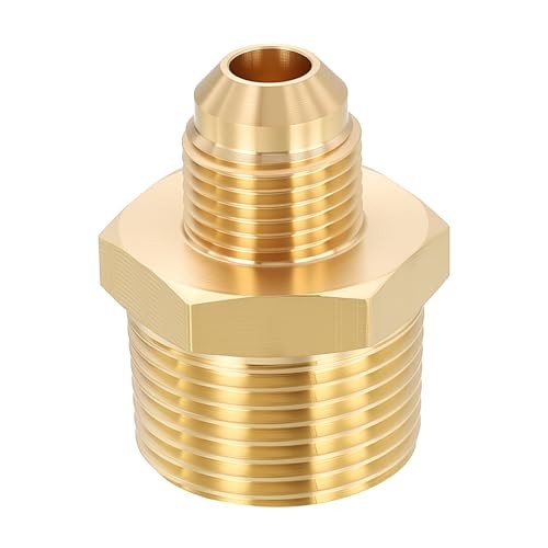 Pack Male to Male Adapter, 3/4″ MNPT x 3/8″ 3/4″ Male NPT to 3/8″ Male Flare 1