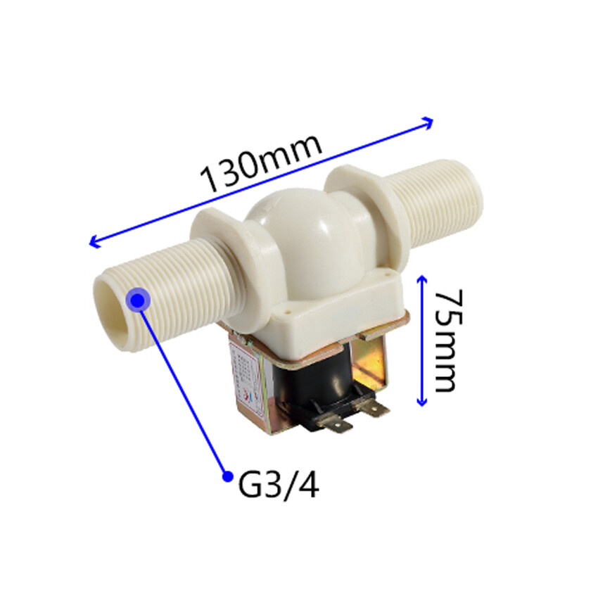 3/4″(25mm) Plastic Electric Solenoid Valve Water Normally Closed DC12V AC220V