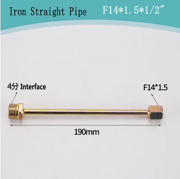 F14/20 Stainless Steel /Iron Pressure Gauge Buffer Pipe Elbow Joint Accessories