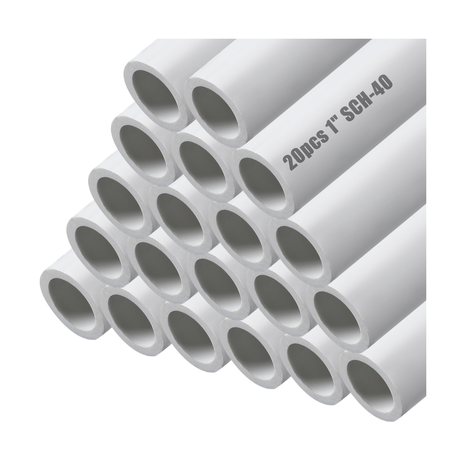 20 Pcs Length PVC Pipe White DIY PVC Projects Sch40 Furniture Grade PVC Pipe …