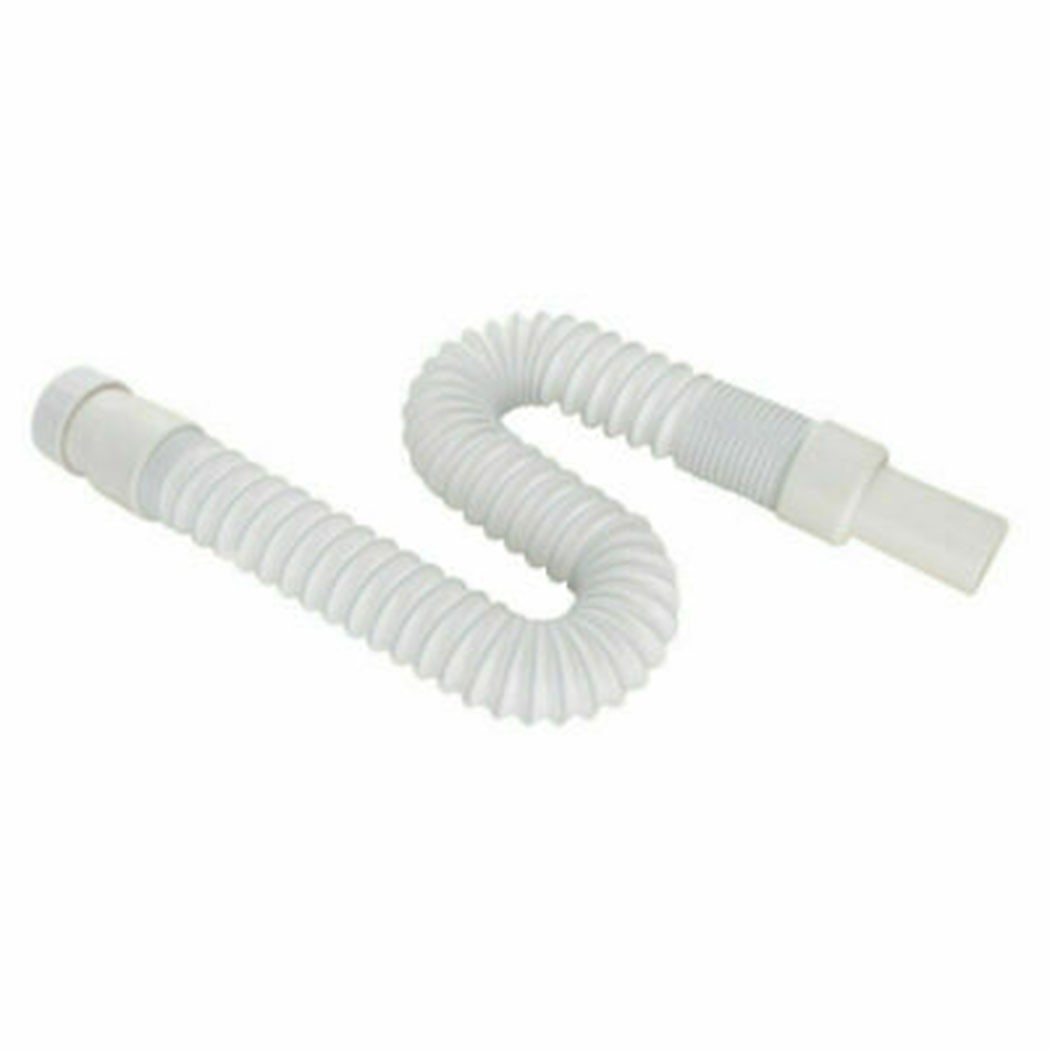 Flexible Plastic Basin Sink Waste Pipe Trap 36~80CM Bathroom Kitchen Syphon -UK