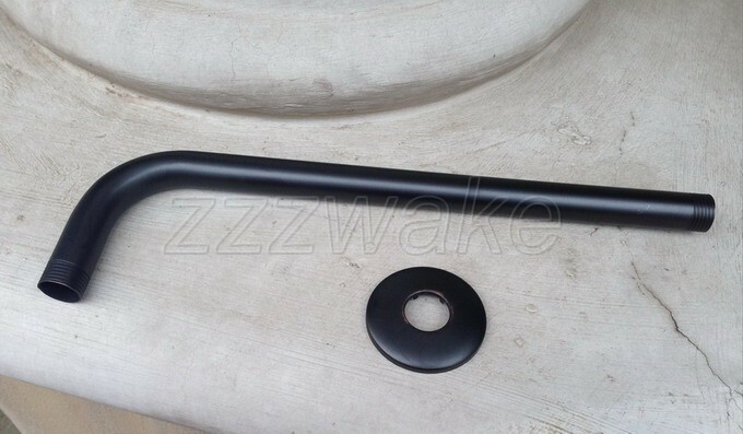 Oil Rubbed Bronze Wall Mounted Rain Shower Arm Shower Head Fixed Pipe Zsh101