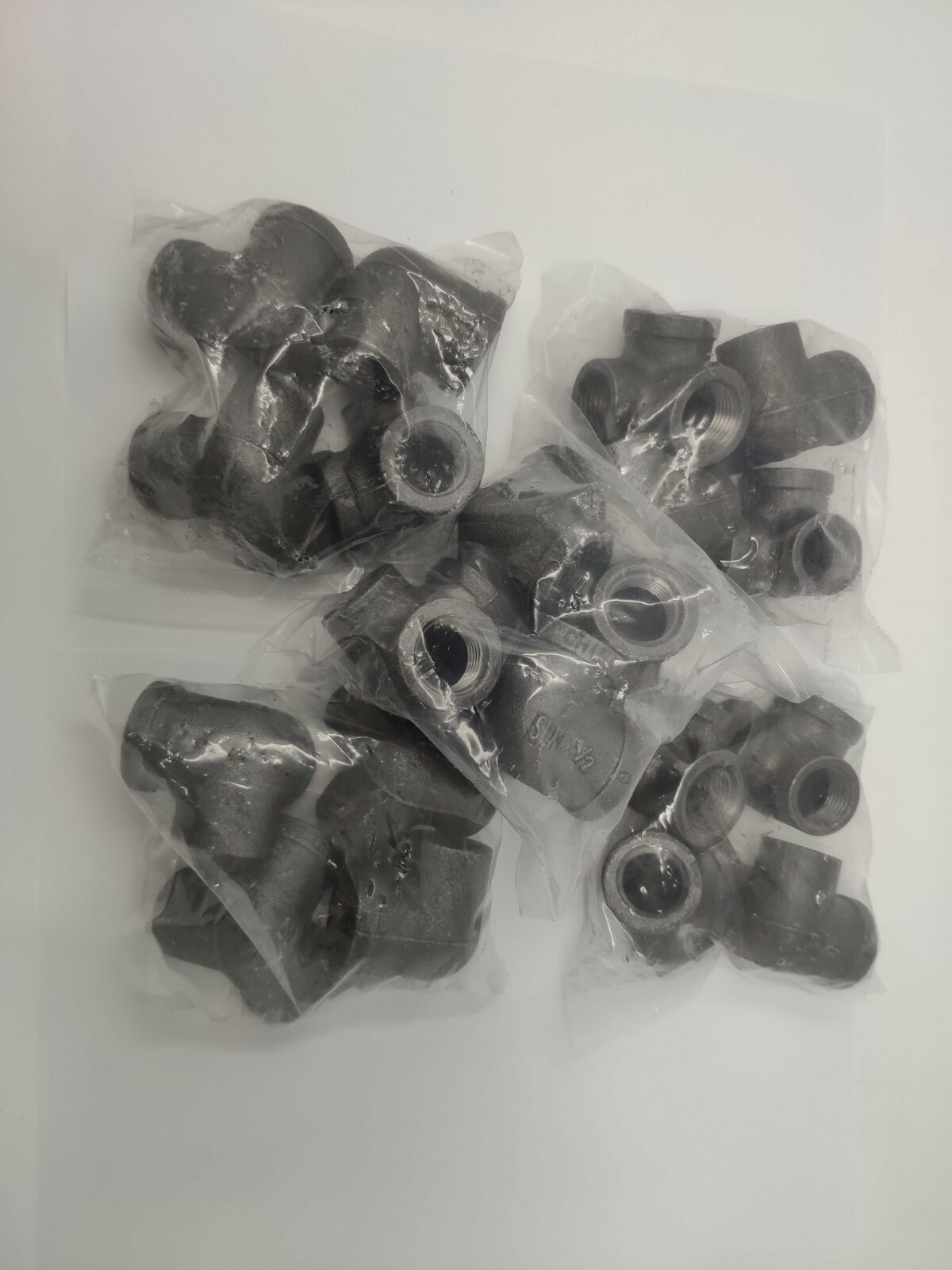 20 PACK! LDR Industrial Steel Grey 1/2-Inch Side Outlet Elbow 3-Way Fitting
