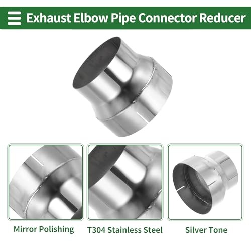 Mandrel Exhaust Bend Elbow Concentric Reducer T304 Stainless 4″OD to 5″OD