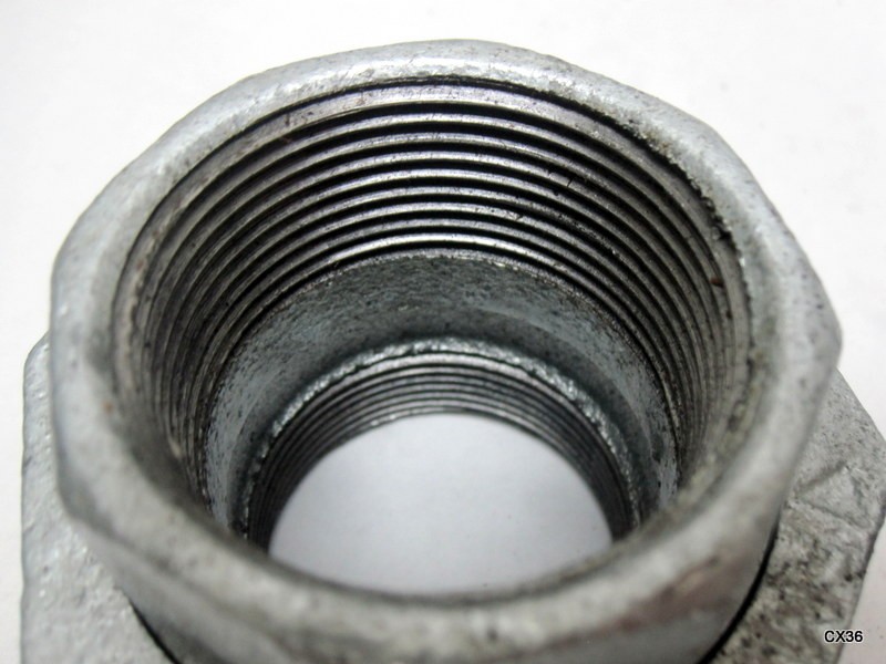 5 Pack of 1-1/2″ Galvanized Union Male NPT Threaded Malleable Iron Class 150