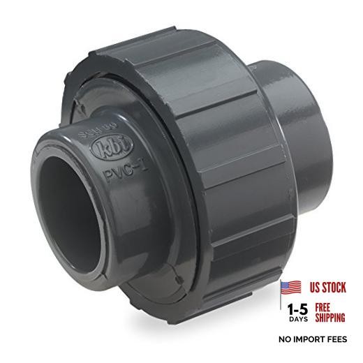U-1250-S PVC Pipe Fitting, 1-1/4-Inch Slip Union, Schedule 80, EPDM O-Ring,