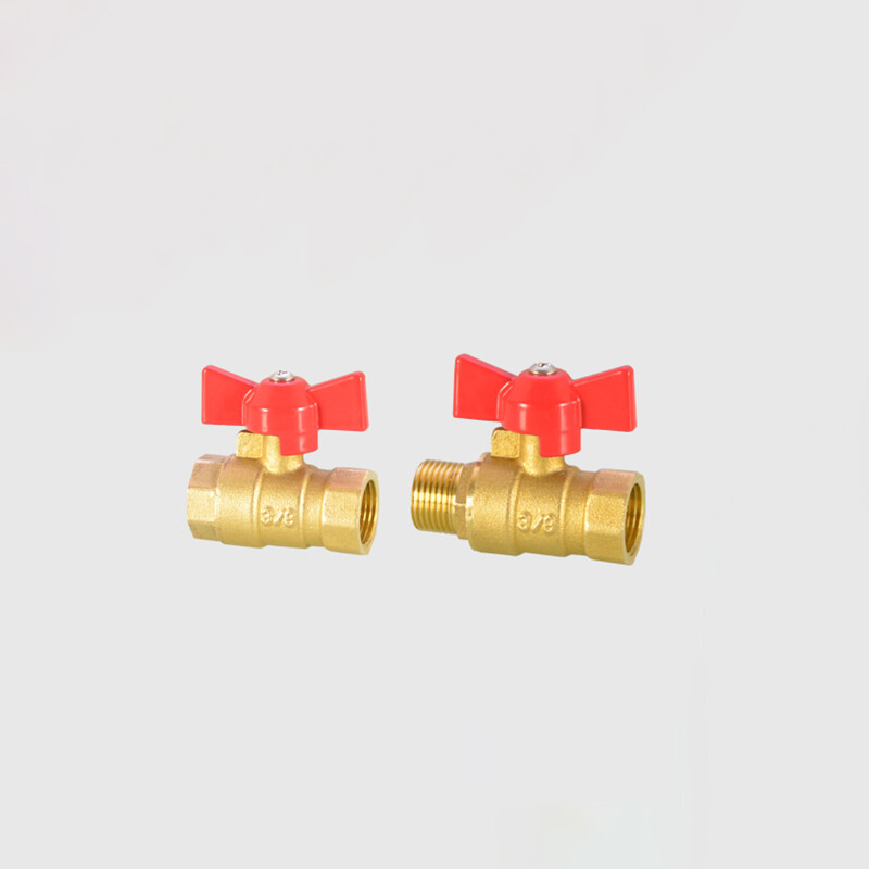 Brass Ball Valve Butterfly Handle Female/Male Pipe Valve 1/4“ 3/8“ For Gas Water
