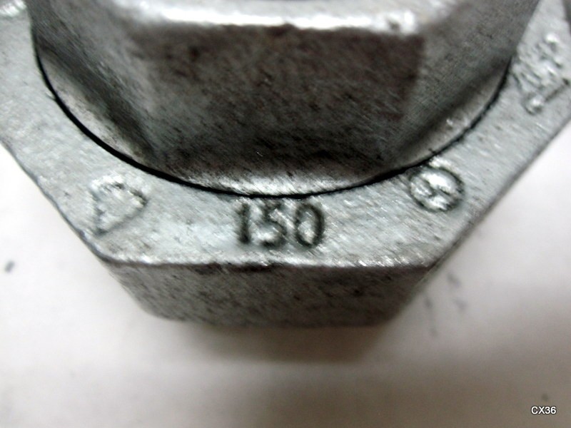 5 Pack of 1-1/2″ Galvanized Union Male NPT Threaded Malleable Iron Class 150