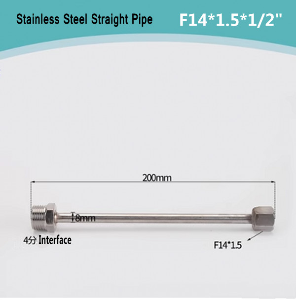 F14/20 Stainless Steel /Iron Pressure Gauge Buffer Pipe Elbow Joint Accessories