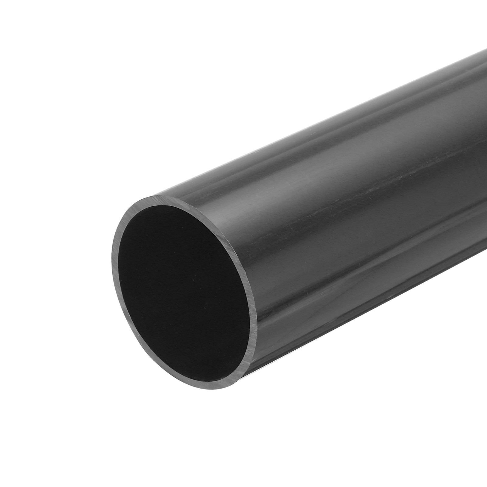 PVC Rigid Round Pipe 67.8mm ID 76mm OD 500mm Dark Grey High Impact