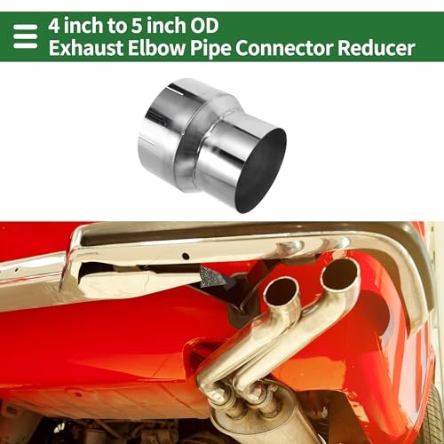 4″ OD to 5″ OD Mandrel Exhaust Bend Elbow Concentric Reducer 201 Stainless