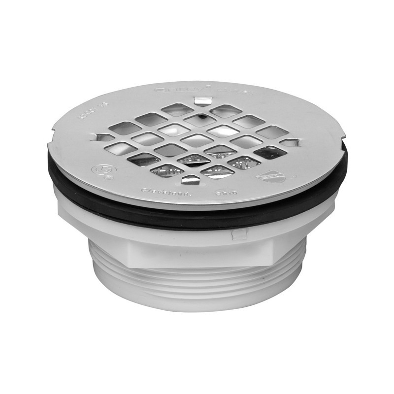 Oatey 42080 Shower Drain 2″ Brass Snap-In Strainer 4-1/4″ Round