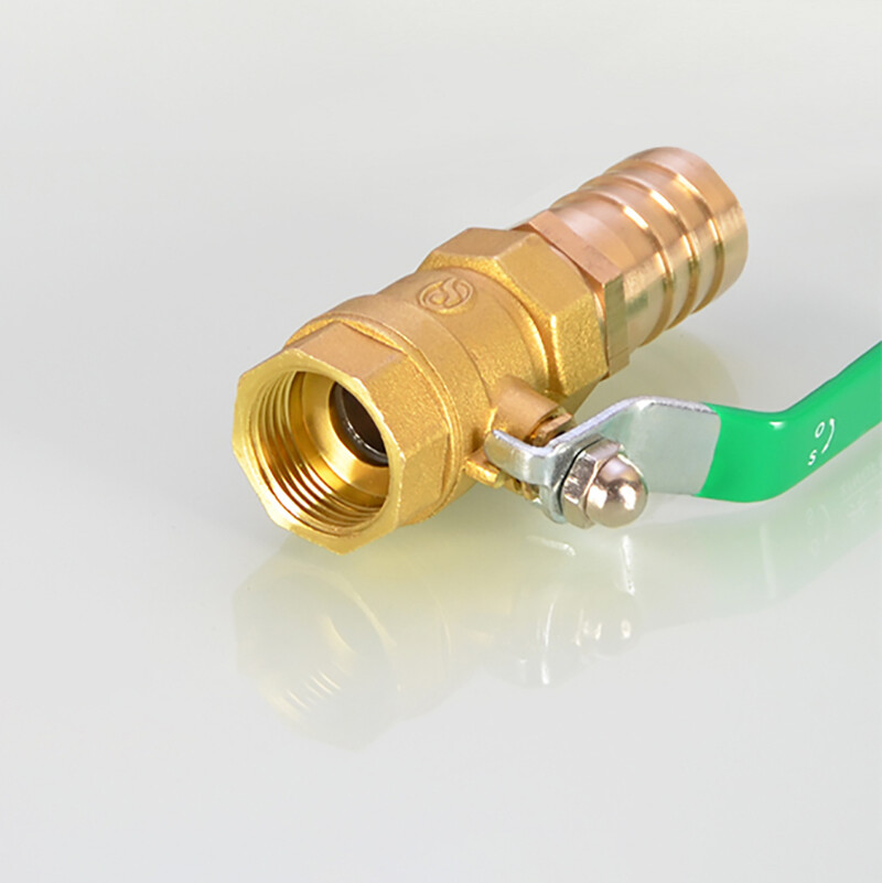 Brass Ball Valve Male Female Thread Hose Barb Water/Air Gas Fuel Line Shut-off