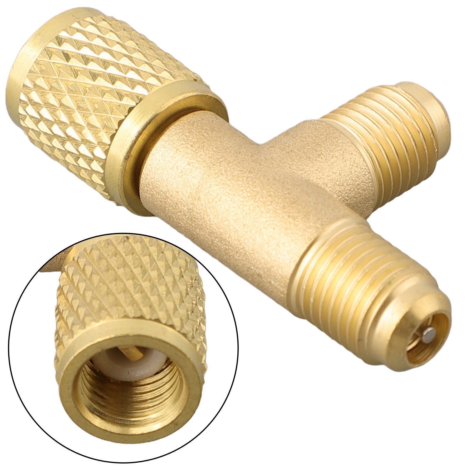 Practical and Efficient Quick Connect Tee Adapter with 1/4 SAE Brass Valve