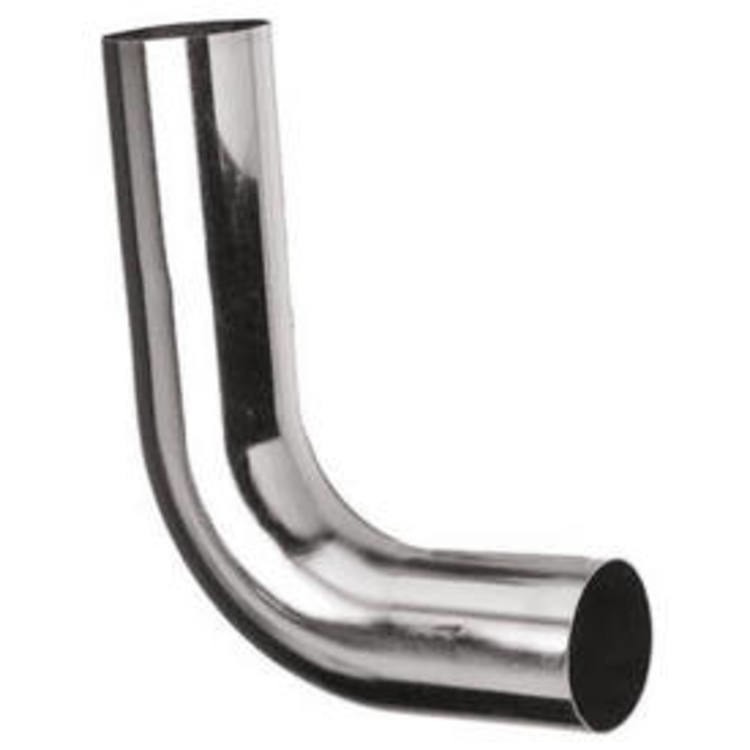 Elbow Flush with Nut 2x4x6″ Direct Connect Polished Chrome 22GA Brass