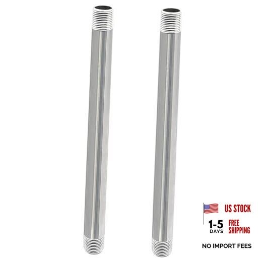 Stainless Steel Pipe, 304 Pipe Nipple Fits Standard 3/4 Inch 3/4″ x 14″