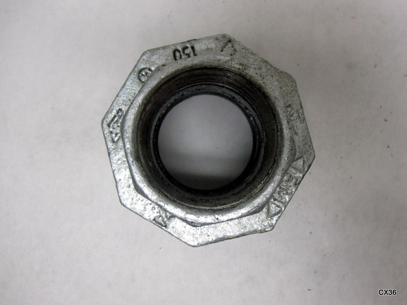 5 Pack of 1-1/2″ Galvanized Union Male NPT Threaded Malleable Iron Class 150