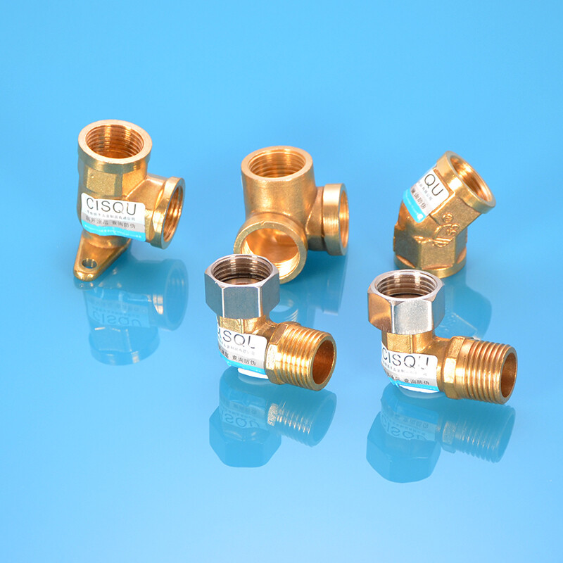 1/2″3/4″Brass Male/Female Thread Fittings Water Gas Pipe Elbow Adapter Connector