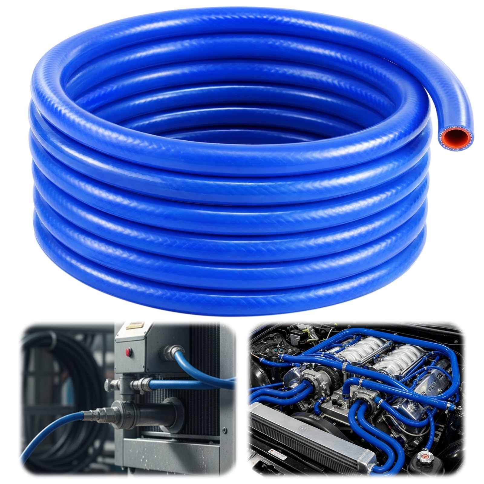 Outus 5/8″ ID Silicone Heater Hose 25ft Roll, Coolant Radiator Straight 75 Ps…