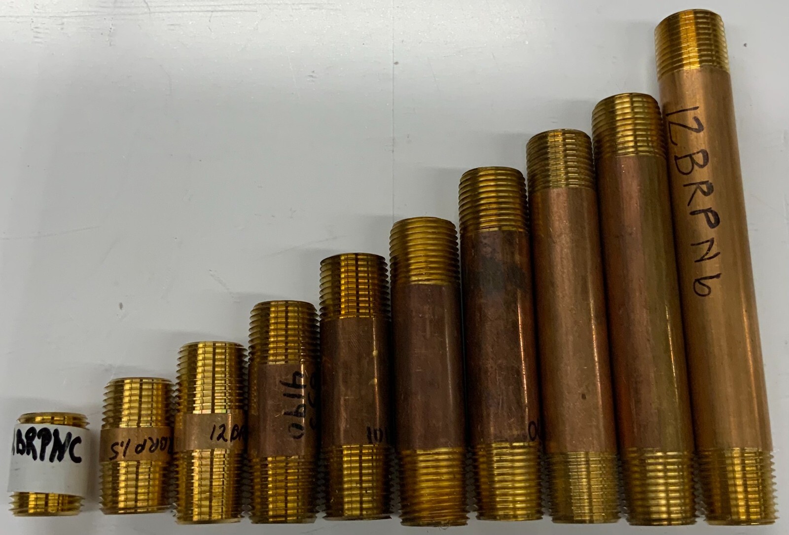 1/2″ Brass Pipe Nipple NPT Threaded Both Ends