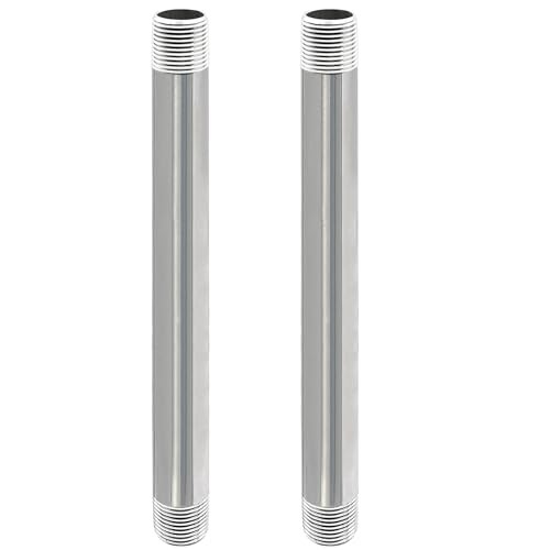 Stainless Steel Pipe, 304 Pipe Nipple Fits Standard 3/4 Inch 3/4″ x 10″