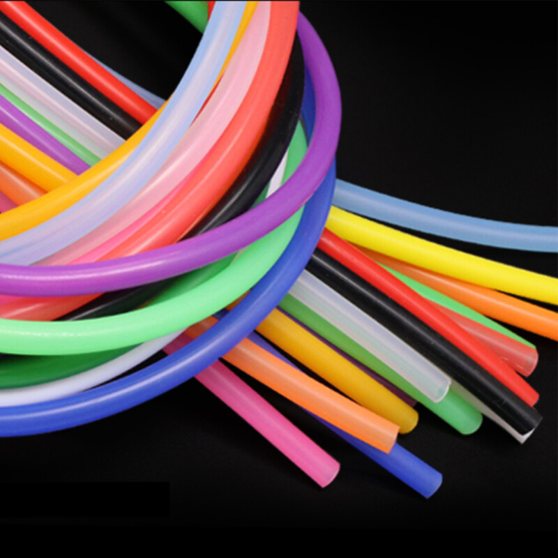 Mulitcolor Food Grade Silicone Tube Flexible Rubber Pipe Water Soft Hose 5x7mm