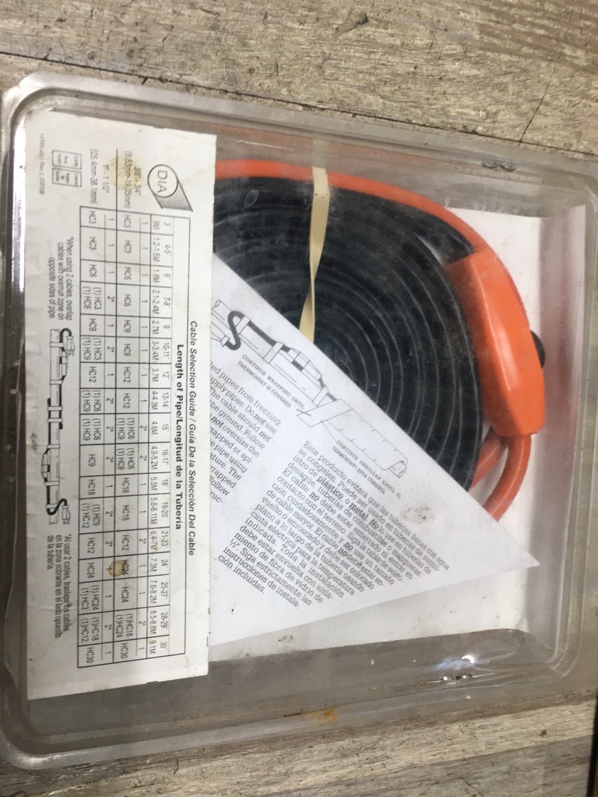 BRAND NEW Thermwell Frost King Electric Water Pipe Heat Cable HC12 120VAC 12 FT