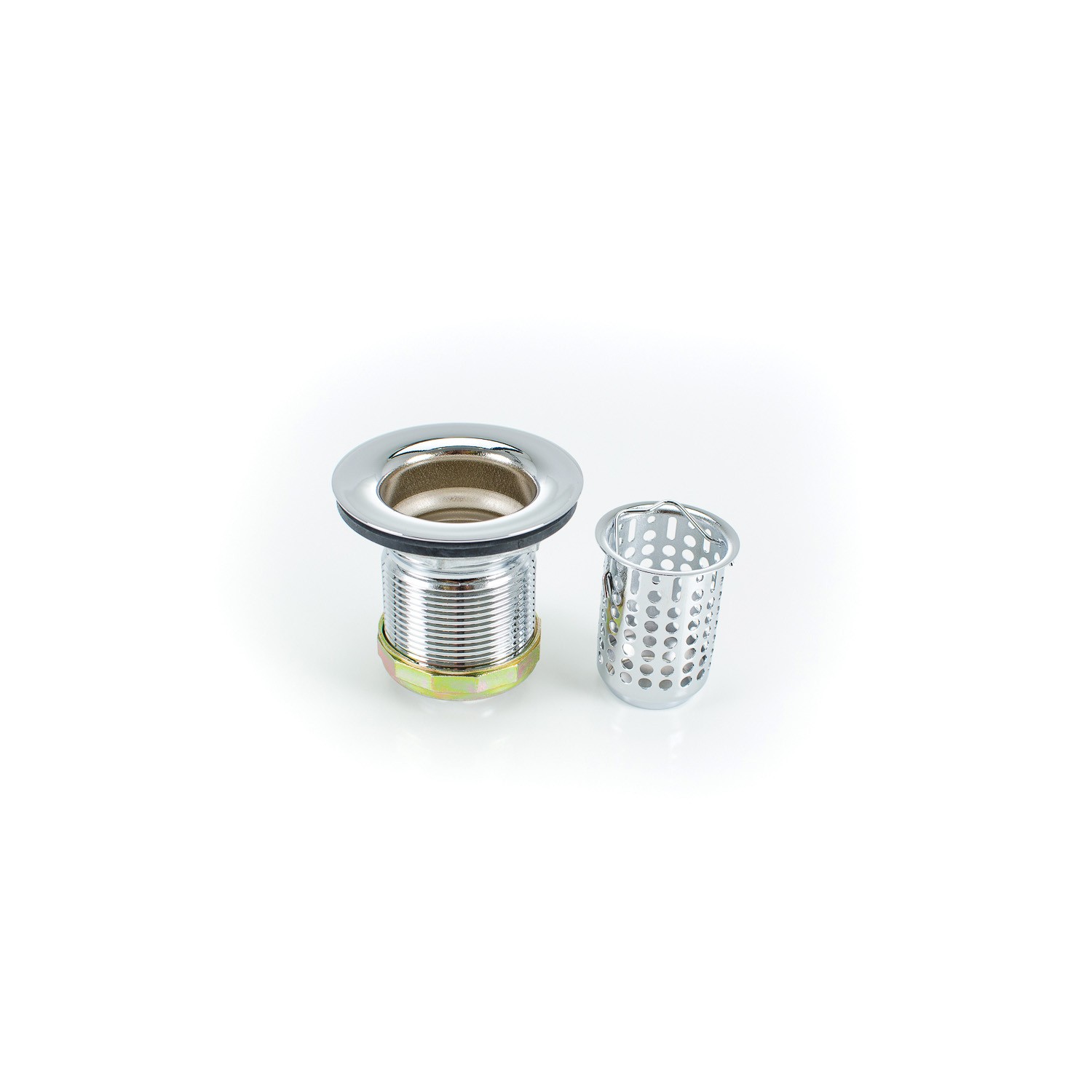 PASCO 1361 Junior Basket Strainer Brass Chrome 2-2.5in