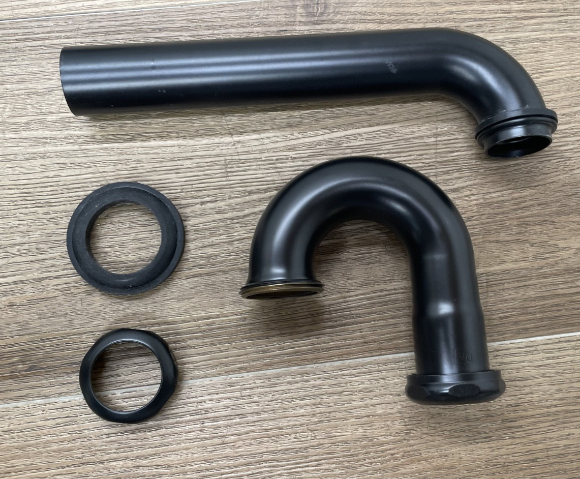 Signature Hardware SH362MB 1-1/4 P-Trap – Matte Black *PARTS ONLY*