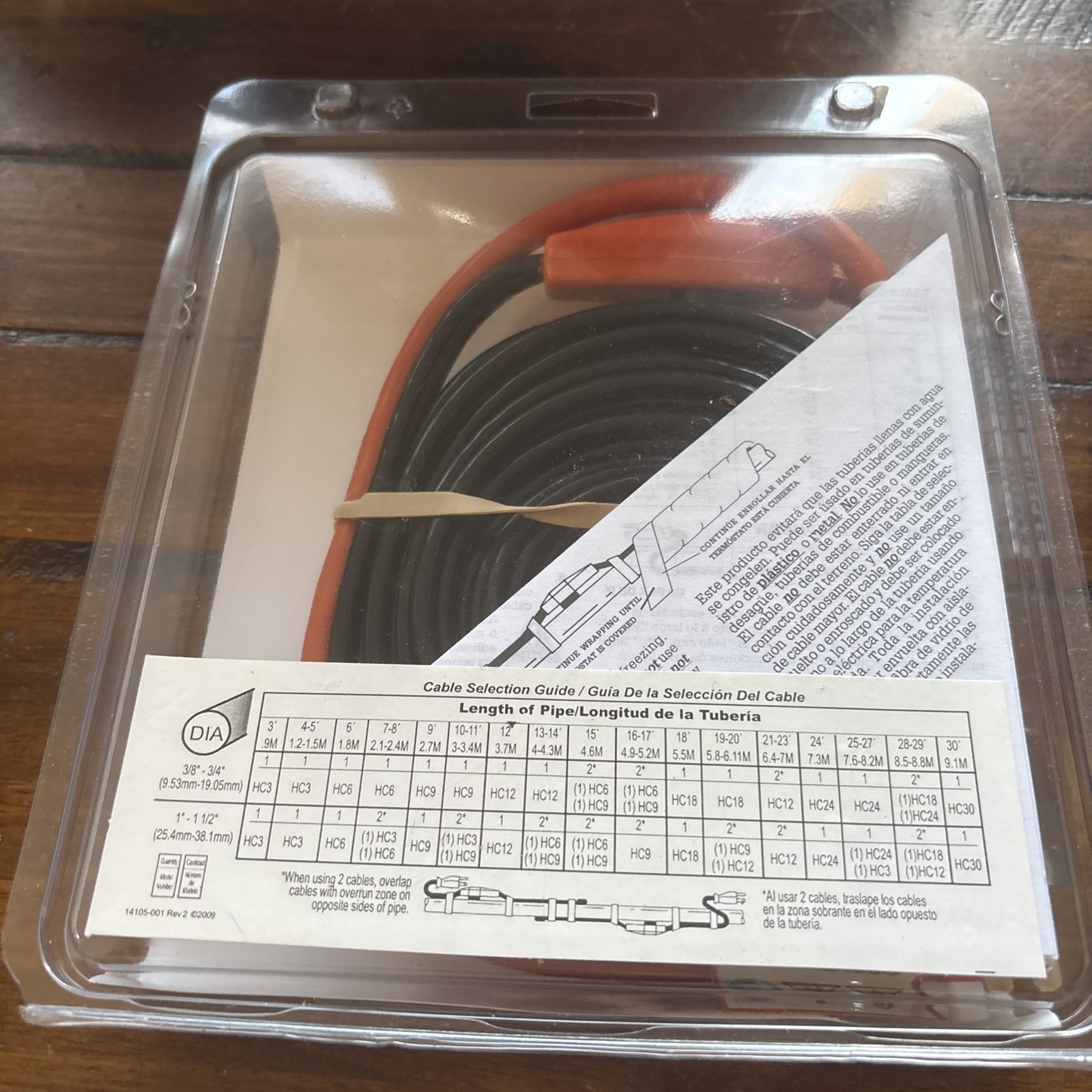 Thermwell Frost King Electric Water Pipe Heat Cable HC12 120VAC 9-13 Feet