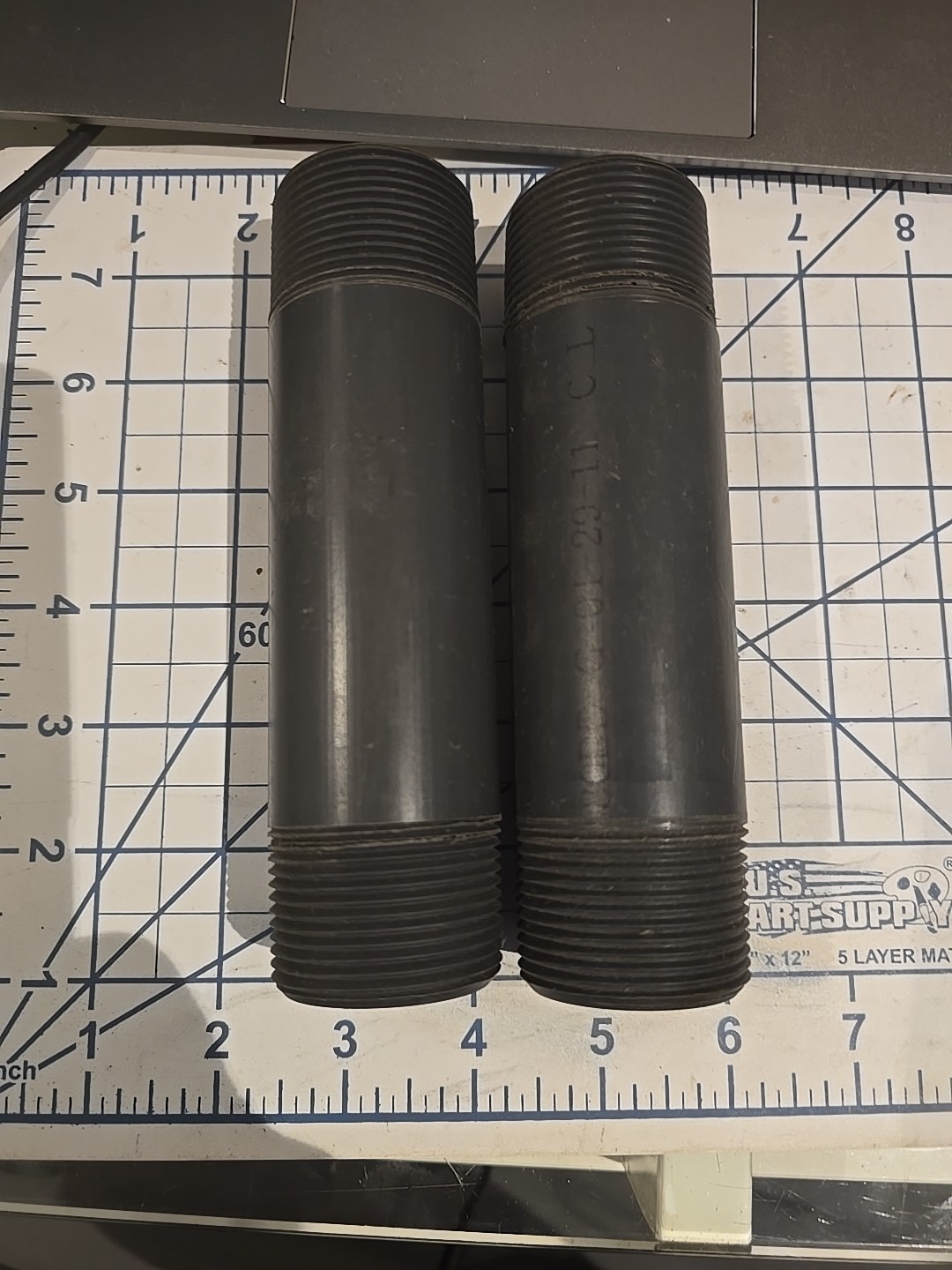 PVC ~ Nipple MNPT 1-1/4″ X 6″ Nipple MPT NPT SCH80 PVCI Thread PVC Pipe, 212060R