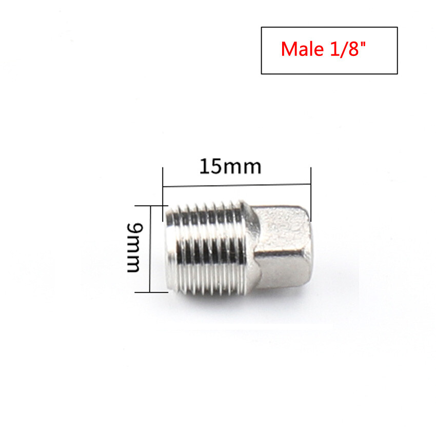 304 Stainless Steel Blanking Caps Stop End Lock Cap BSPT 1/8″-2″ Pipe Plugs