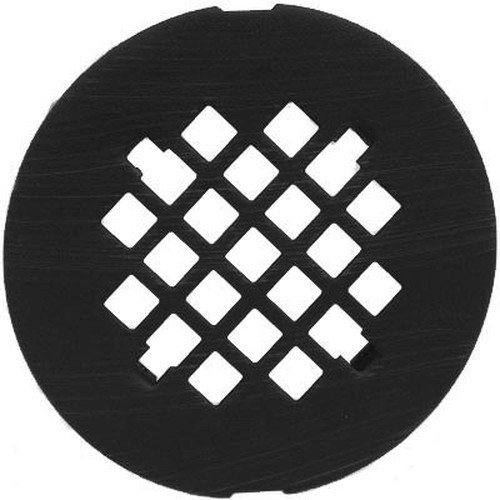 Mountain Plumbing A2353 Shower Grid Strainer 4-1/4″ Matte Black Brass Round