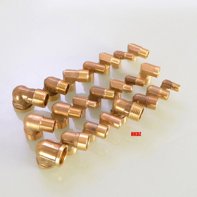 1/8″~1/2″ Brass 90° Elbow Female Male BSP Threaded Fittings Water Pipe Connector