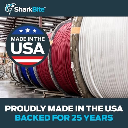 3/8 Inch x 100 Feet Orange PEX Pipe, Made in the USA, Oxygen Barrier Flexible