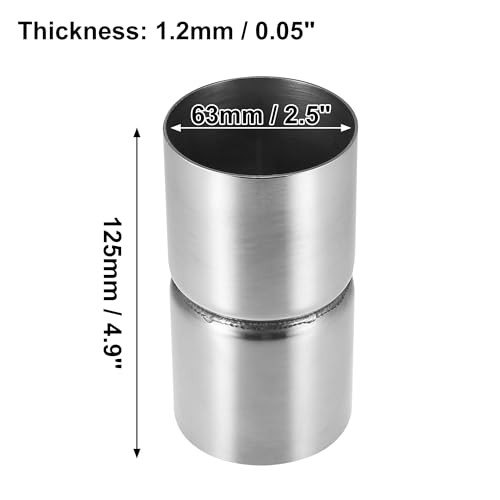 Universal 2.5″ ID to 2.5″ ID Exhaust Adapter Stainless Steel Exhaust Pipe