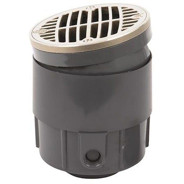 Oatey TP332N Floor Drain 3″ x 4″ PVC 5 PSI Hub Connection