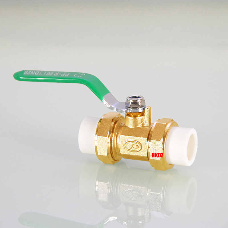 PPR Brass Pipe Ball Valves With Dual/Single Male/Female Hot Melt Water Fittings