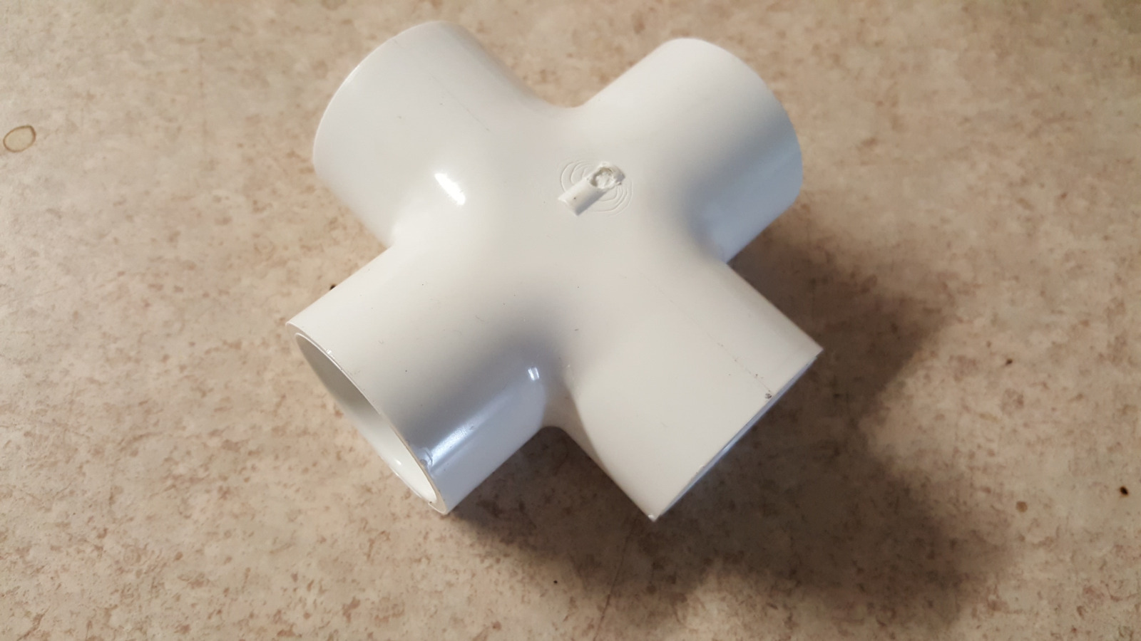 1″ inch 4-way Tee PVC fitting connector elbow ( qty 1) sch 40