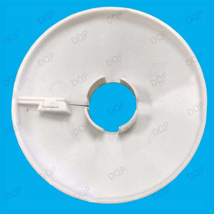 10x White Plastic Radiator Pipe Collars, For 15mm Pipes Easy Fit Flooring Covers
