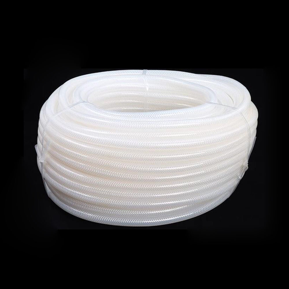 Silicone Tube Hose Pipe Clear Braided Tube Reinforced Water Liquid Oil 4mm-50mm